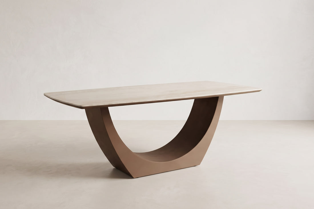 Porcelain Ceramic Tabletop Uno Leg