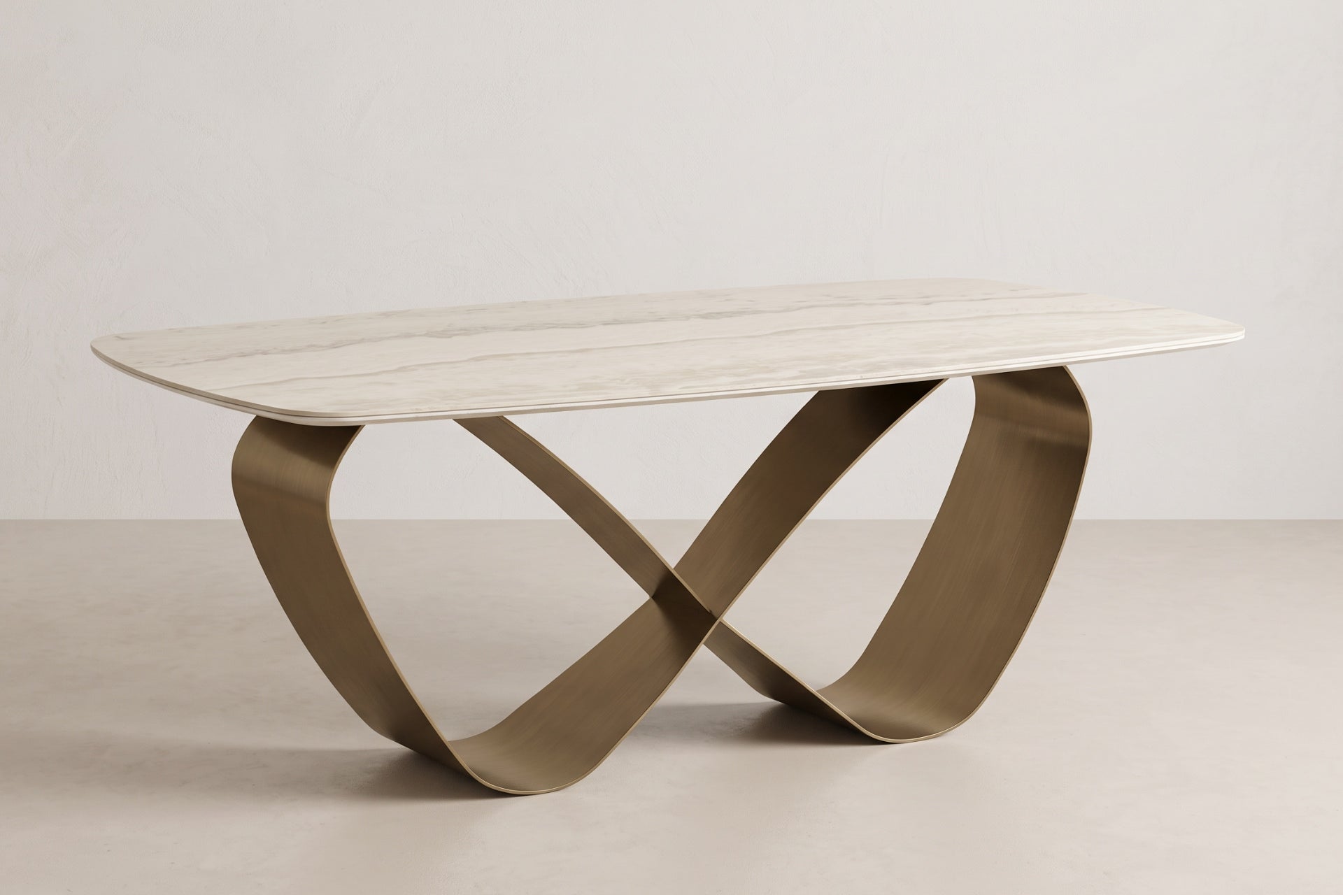 Porcelain Ceramic Tabletop Endless Leg