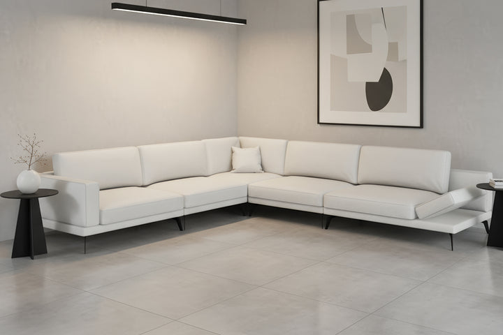 Mida Koltuk Beyaz Relax Kol Metal Ayak