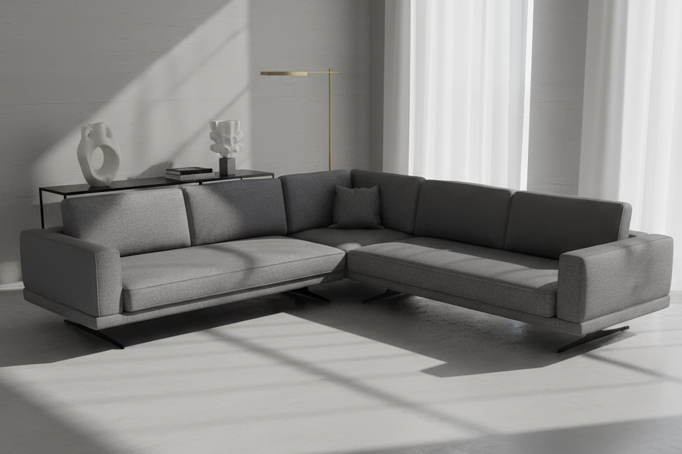 Mida Koltuk Gri Metal T Ayak