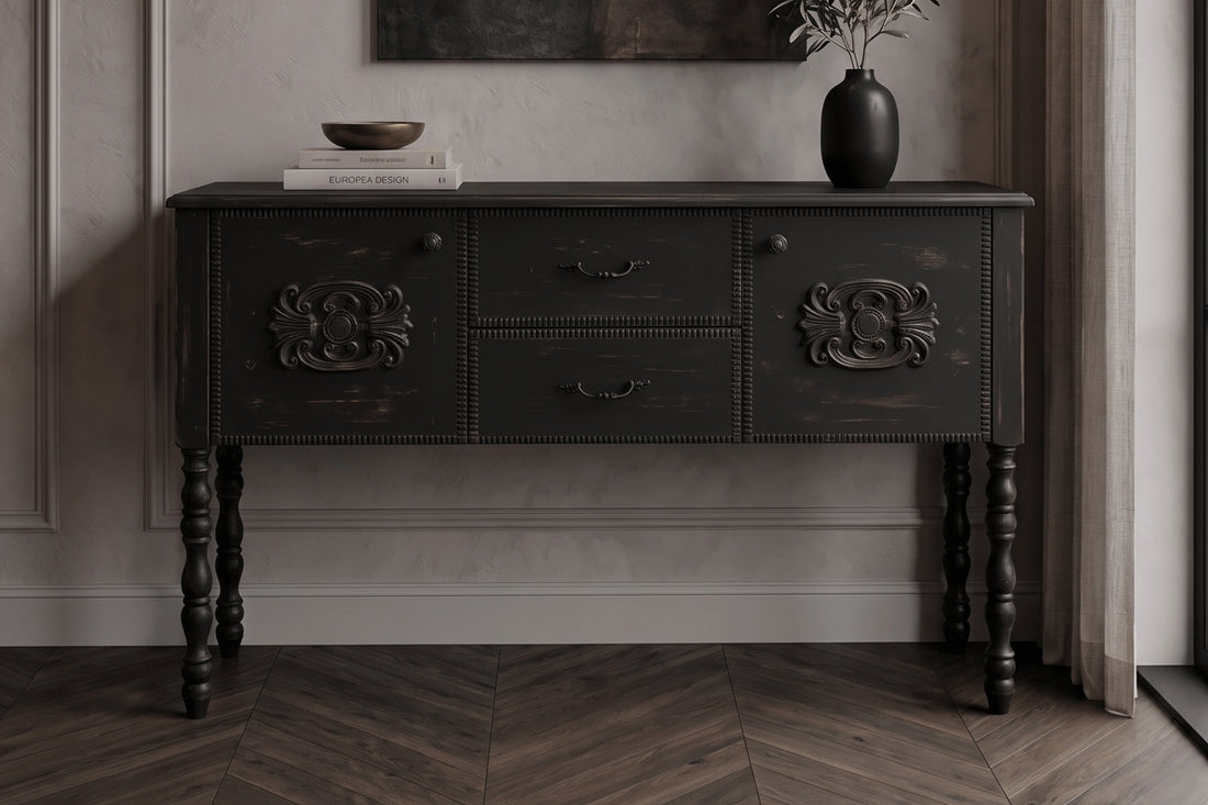 Salt 2-Door Black Dresser