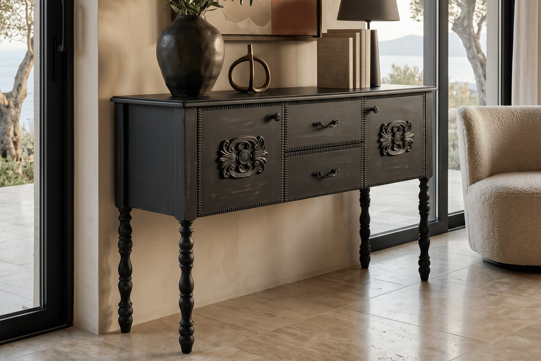 Salt 2-Door Black Dresser