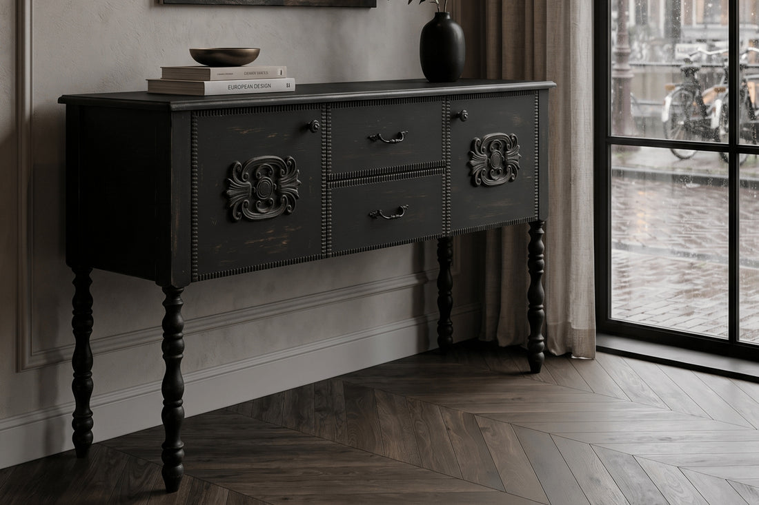 Salt 2-Door Black Dresser