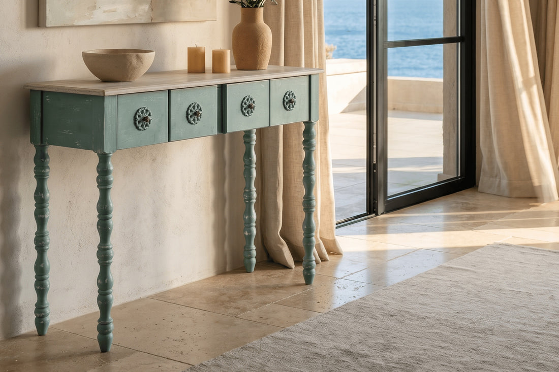 Salt 4-Drawer Turquoise Dresser