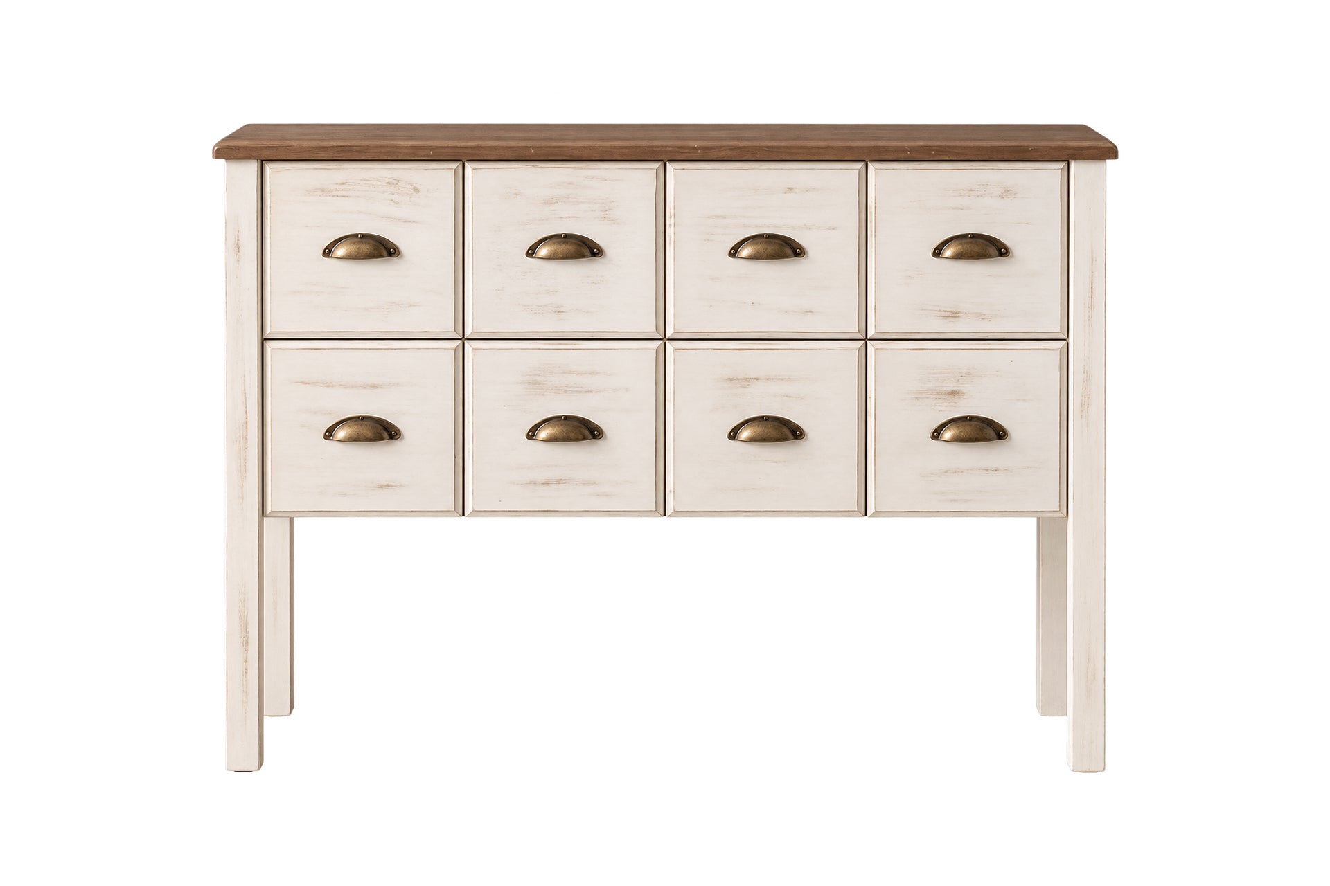 Salt 8-Drawer White Dresser