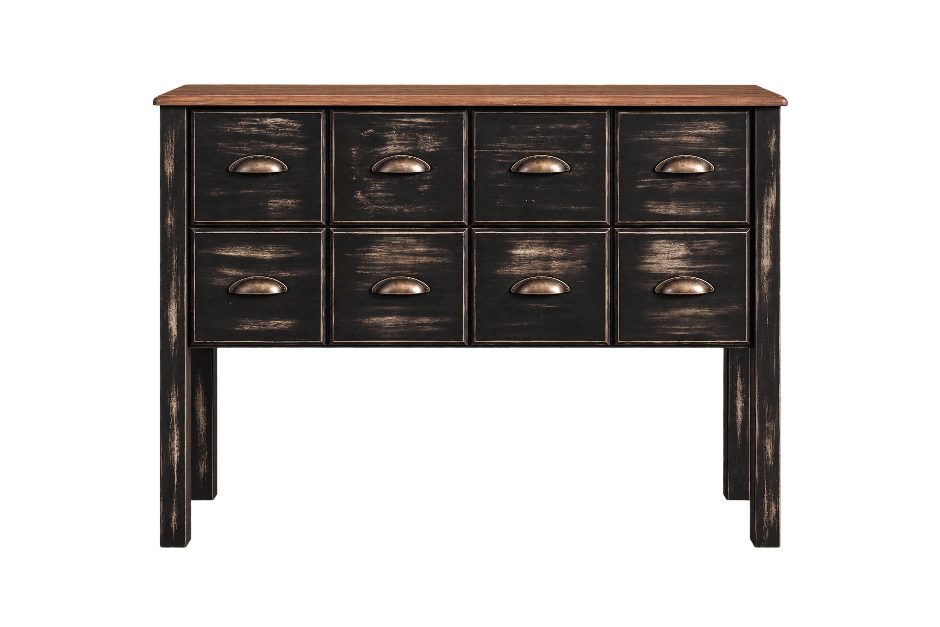 Salt 8-Drawer Black Dresser