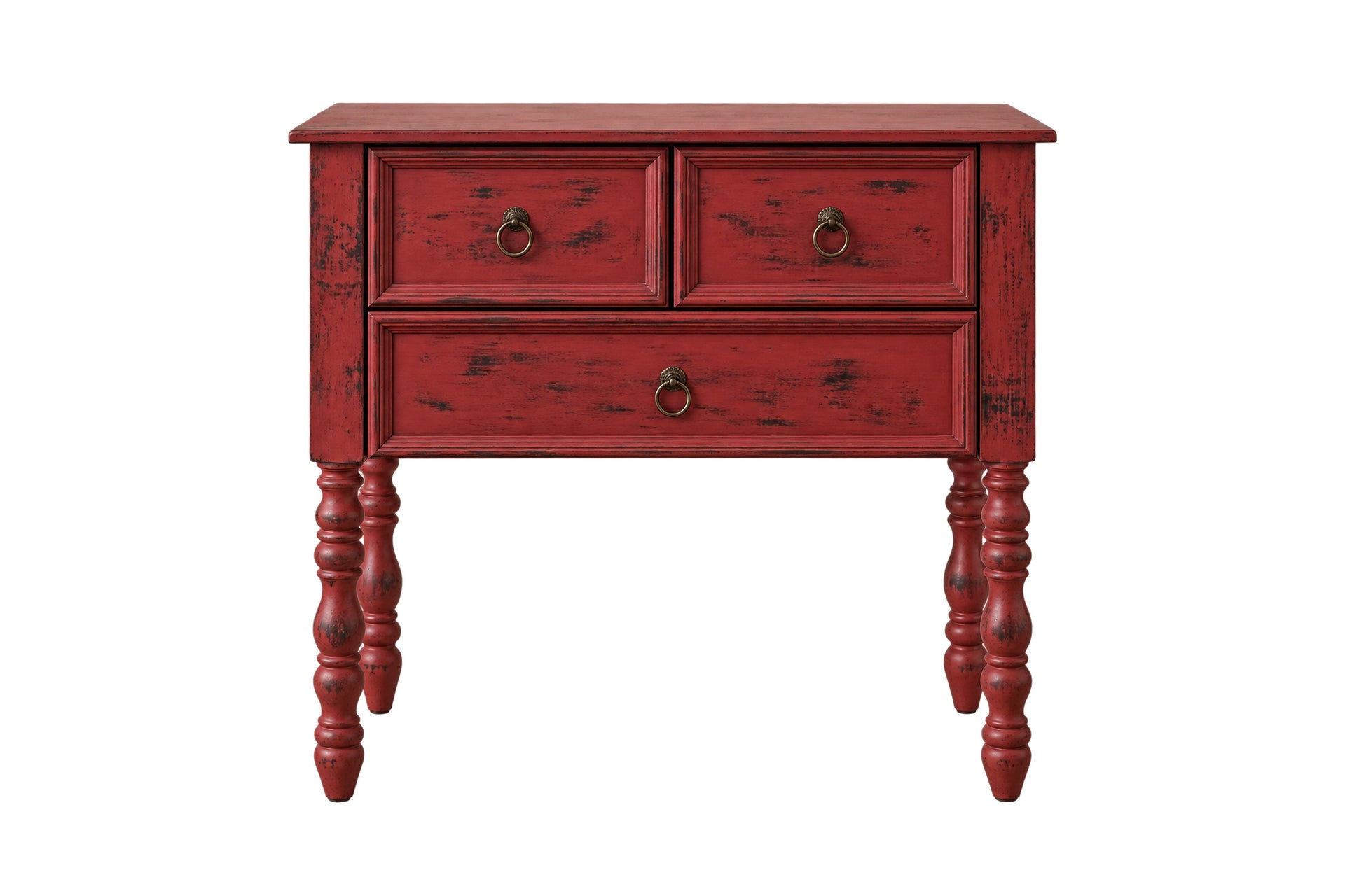Salt Mini Red Distressed Console Table