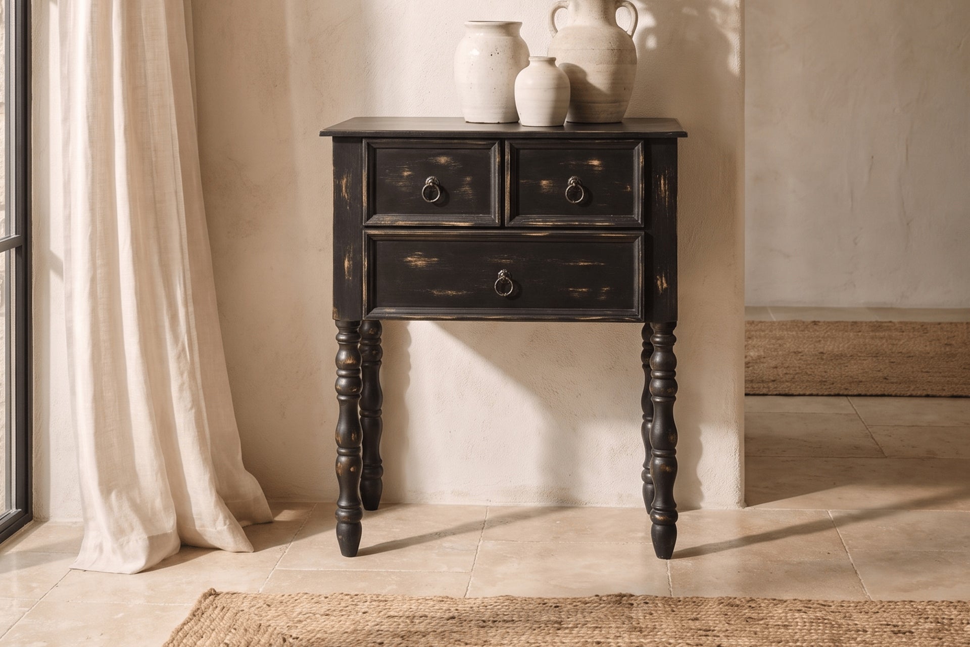 Salt Mini Black Console Table