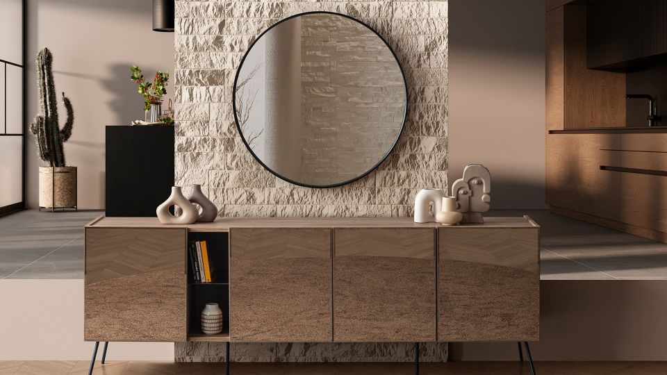 Bronze Ceviz Konsol